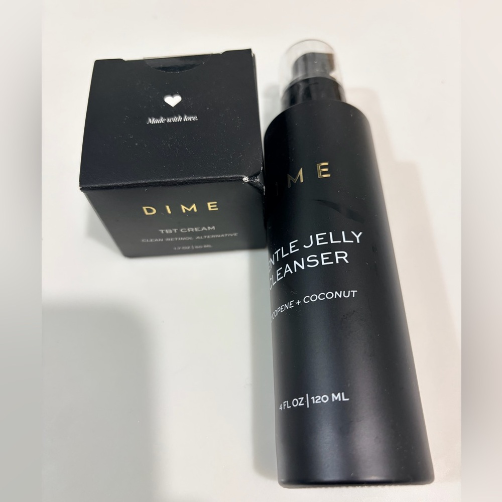 DIME Skincare Bundle (TBT Cream + Gel Cleanser) — NIB